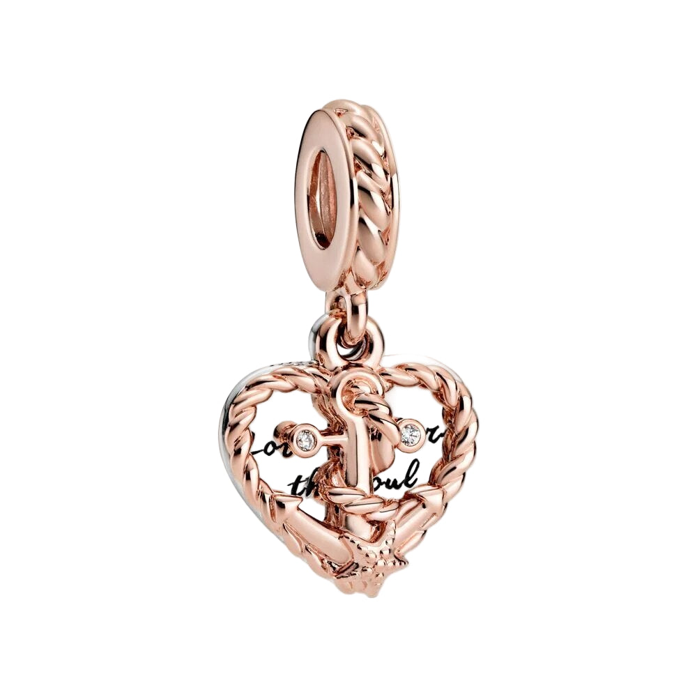 The Anchored Heart Charm