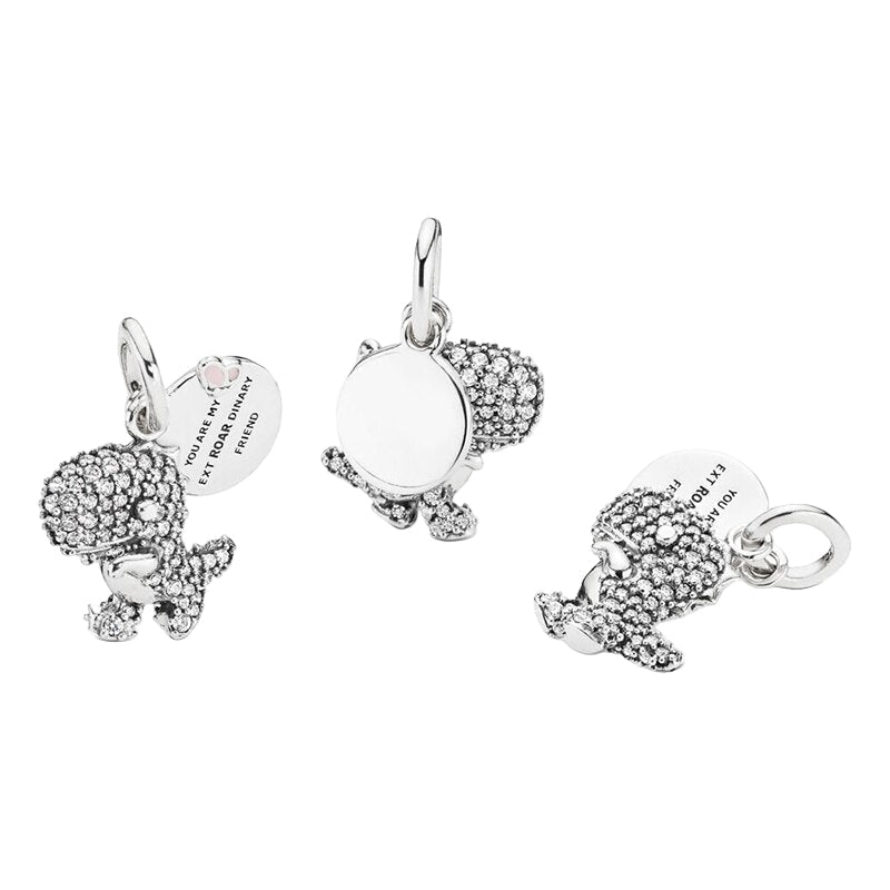 The Frostbite – Ice Dinosaur Dangle Charm